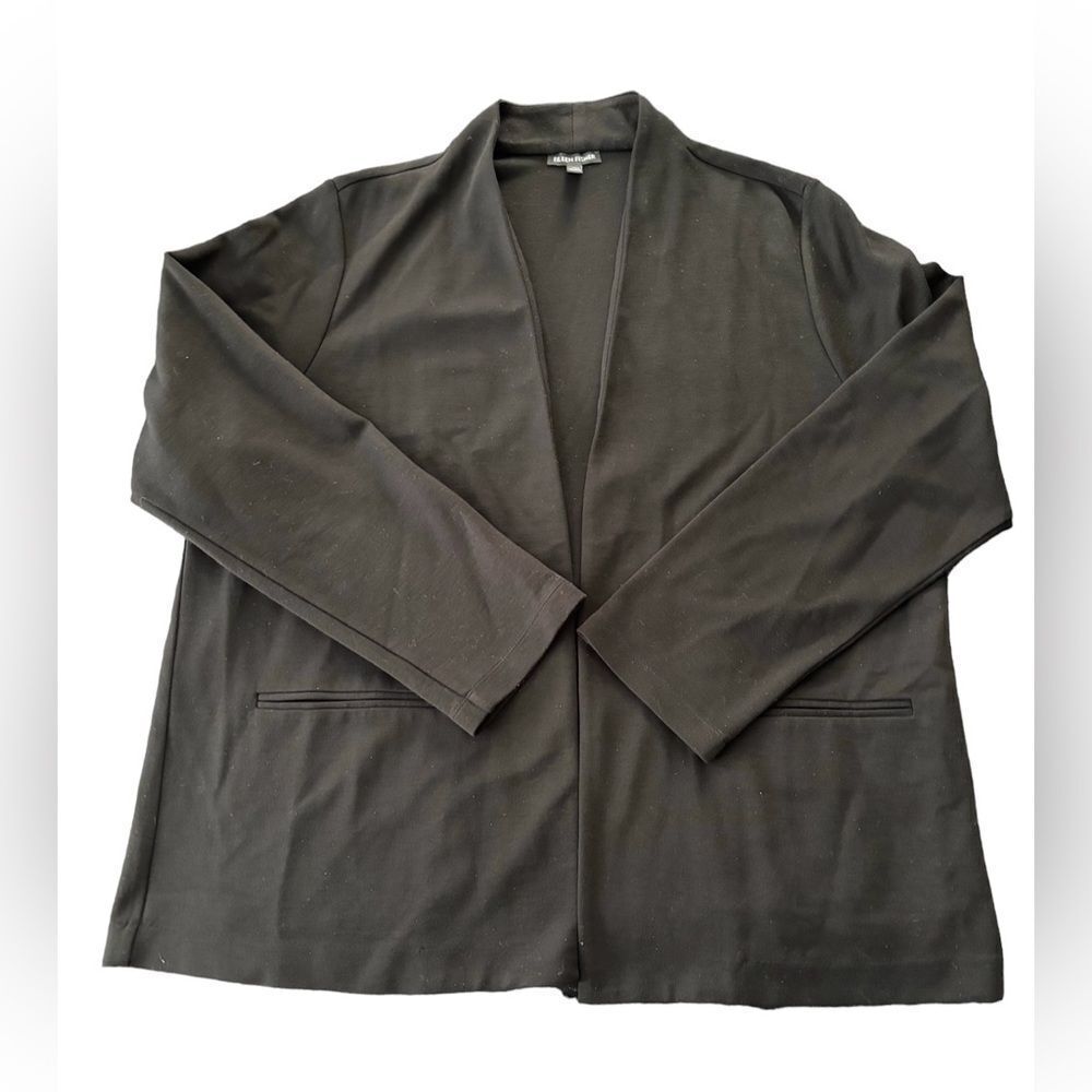 Eileen Fisher SZ XL Tencel Lyocell Blend Open Cardigan Sweater Mature Capsule